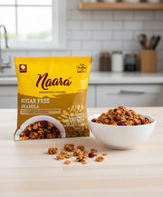 Naara Sugar-Free Granola Pack – 100 g Vegan High-Fibre Healthy Snack