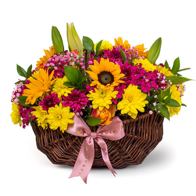 Sweetheart Mixed Flower Basket