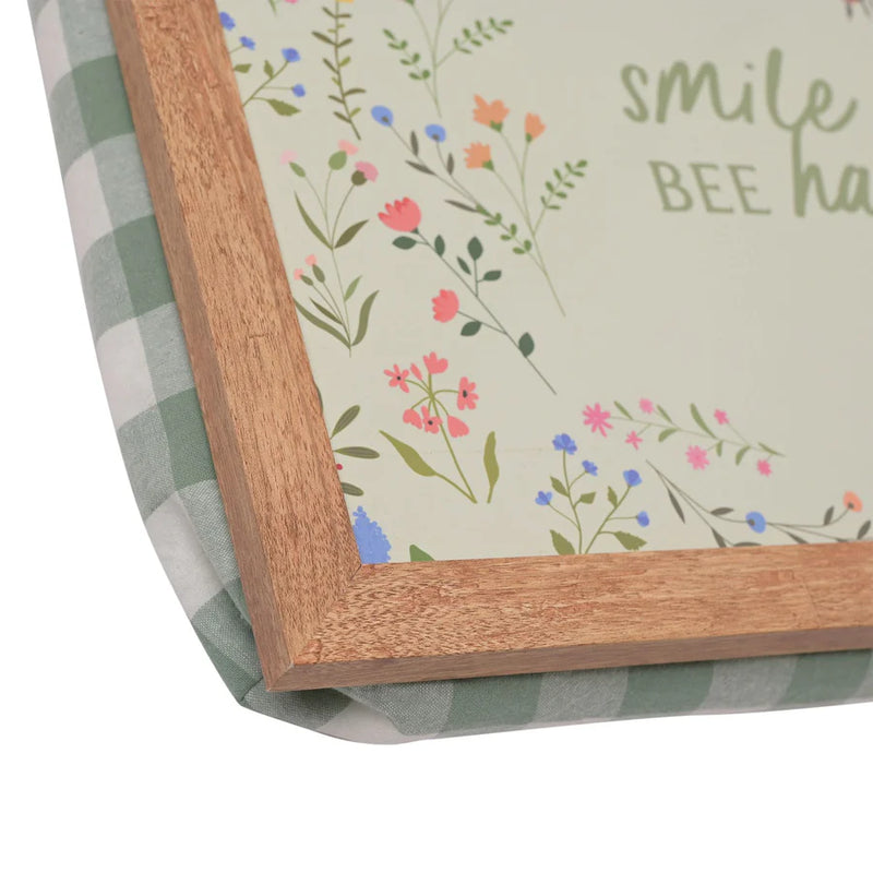 The Cottage Garden Lap Tray - Smile And Be Happy
