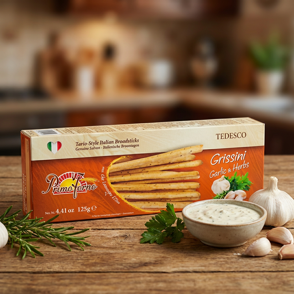 TEDESCO Grissini with Garlic Breadsticks 125g