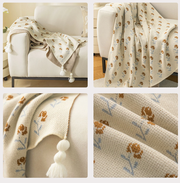 Terracotta Throw Blanket