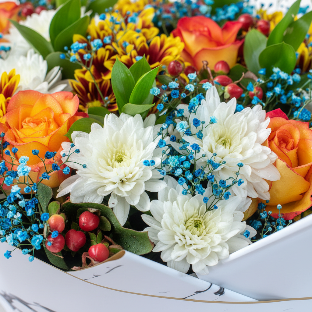 The Classical Standing Flower Bouquet – Up Close