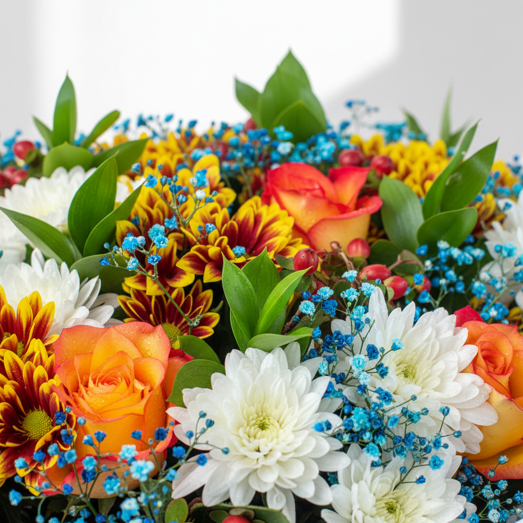 The Classical Standing Flower Bouquet Zoomed