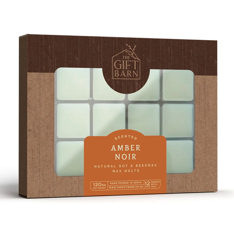 The Gift Barn Wax Melts Refill Box 12/Pack - Amber Noir