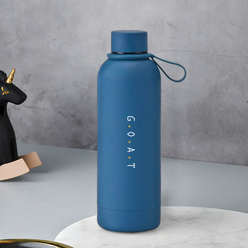 G.O.A.T Soft Touch Blue Water Bottle- 500ml