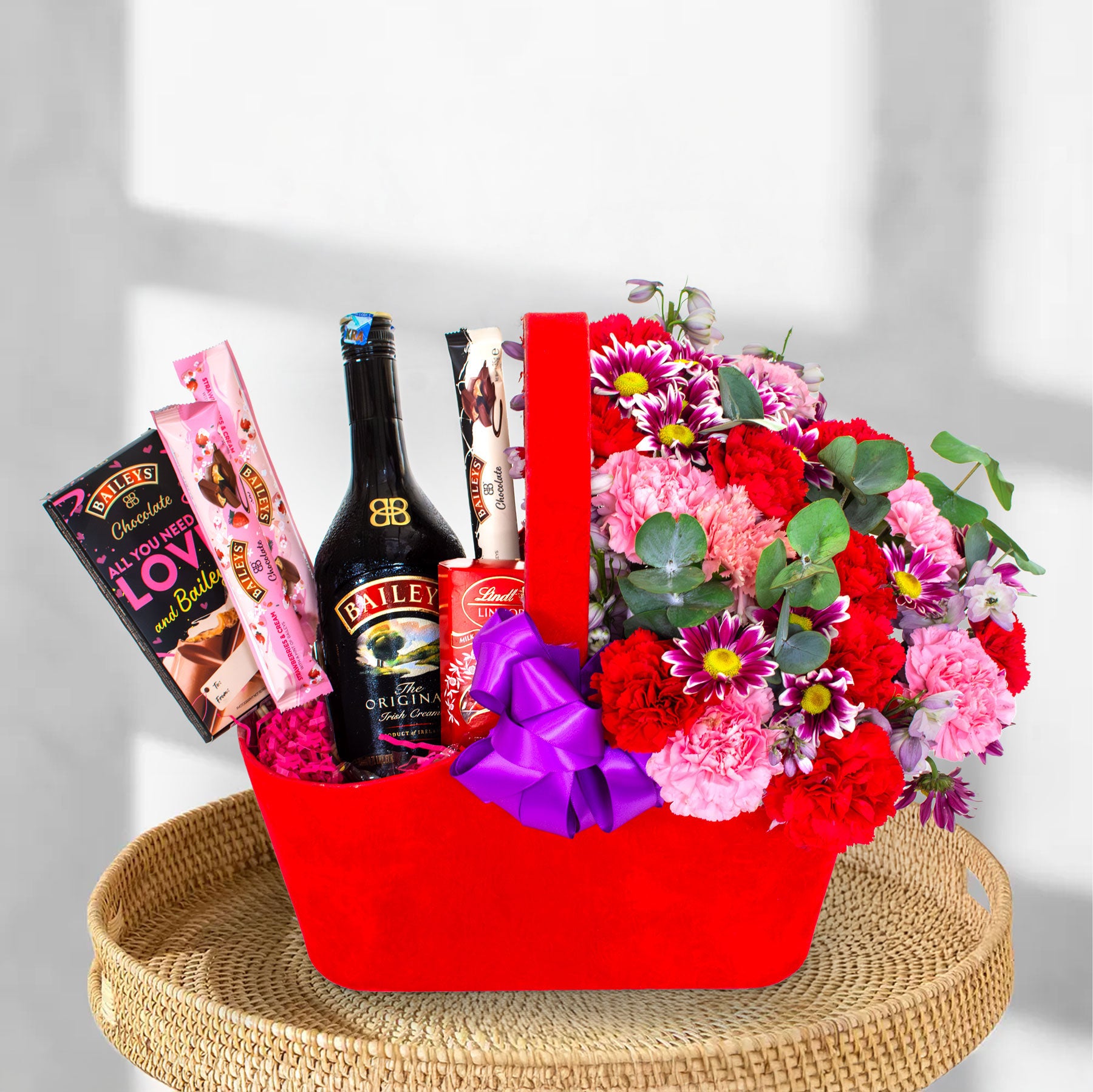 The Baileys love Affair| Wine, Flowers & treats Hamper
