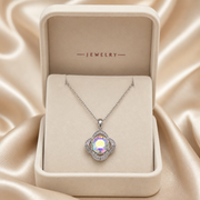 The Ivy Necklace – Rhodium Plated – Flower