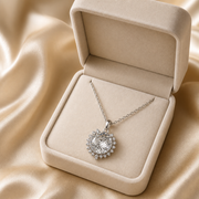 The Soleil Necklace – Rhodium Plated – Sunshine