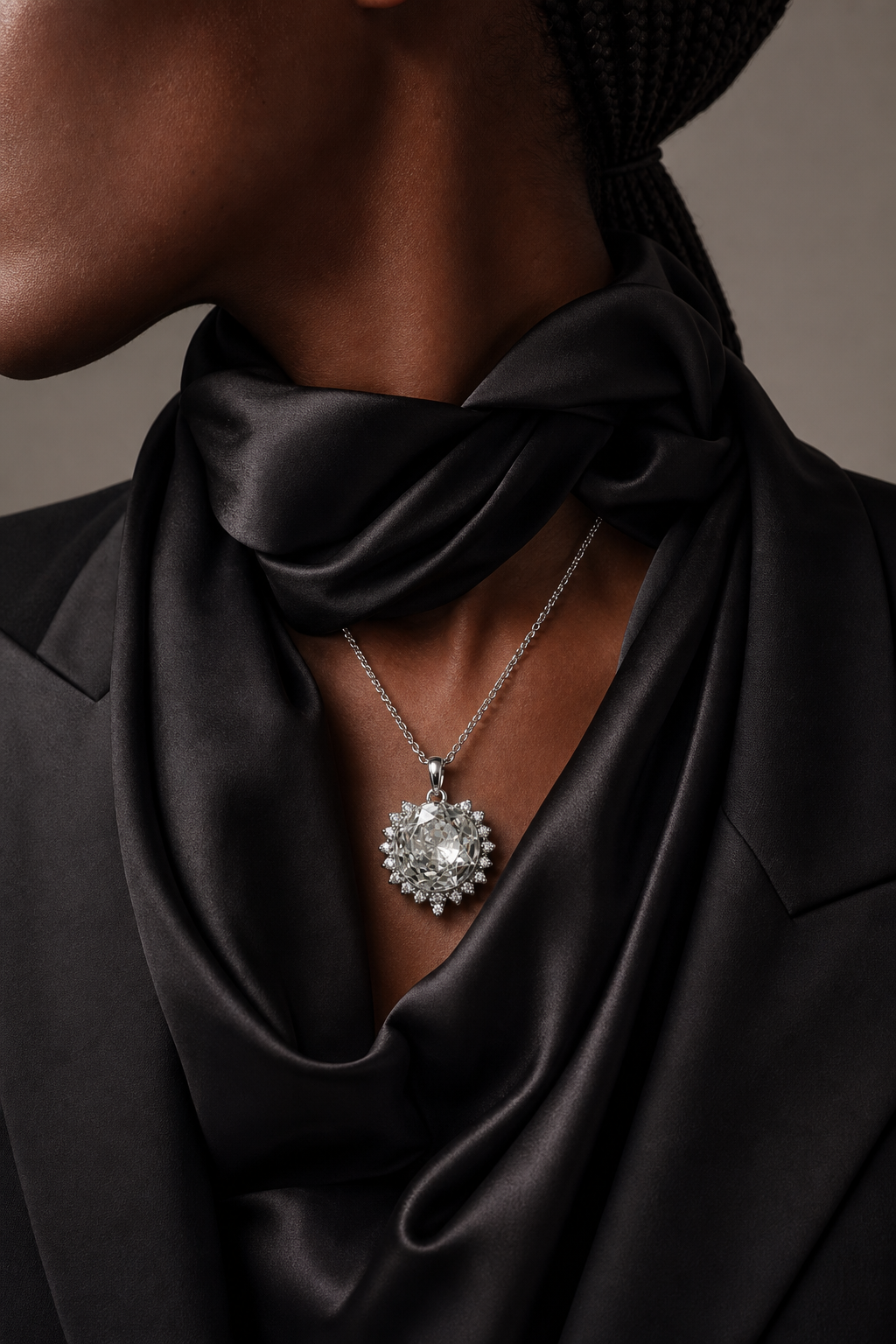 The Soleil Necklace – Rhodium Plated – Sunshine