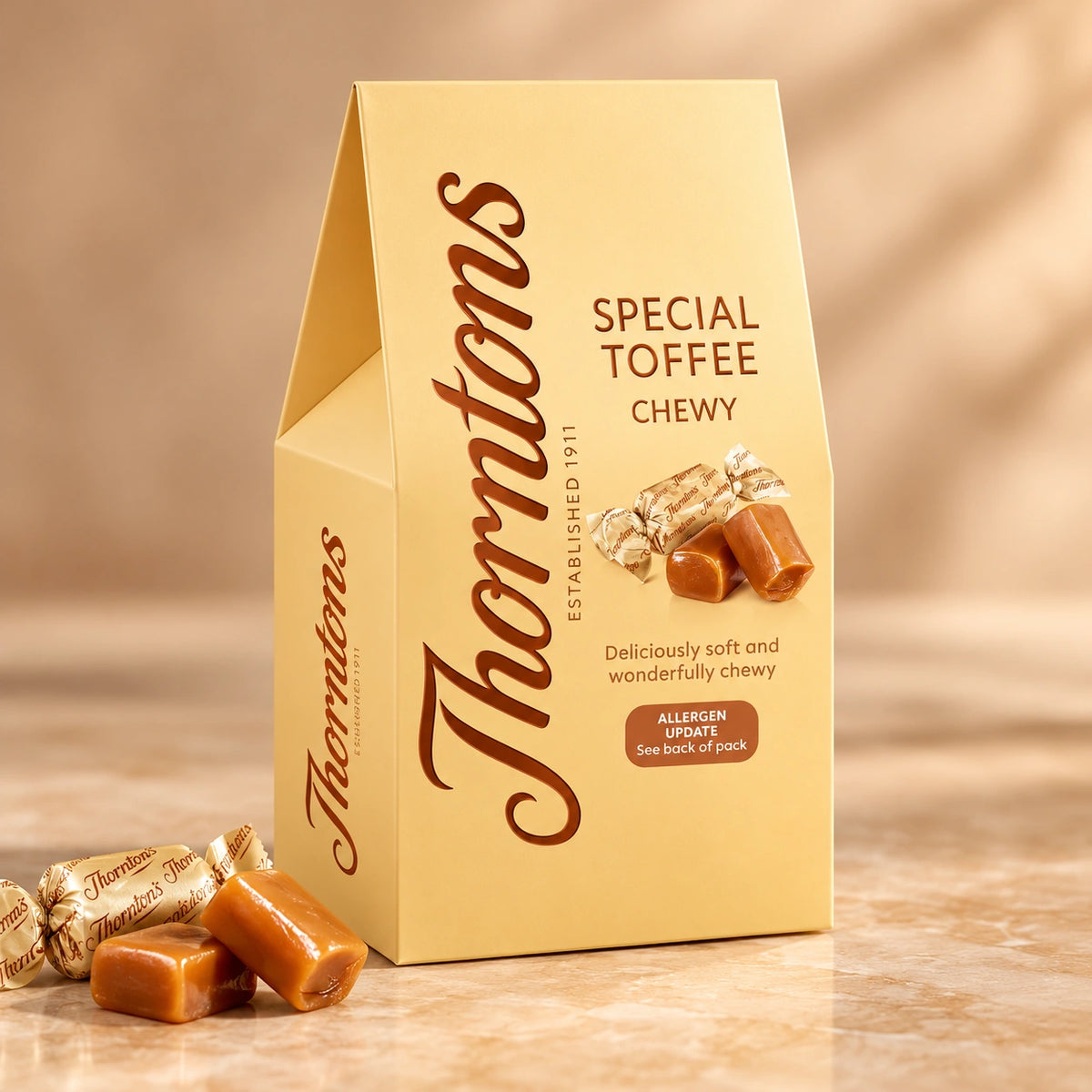 Thorntons Chewy Special Toffee Carton – 150g