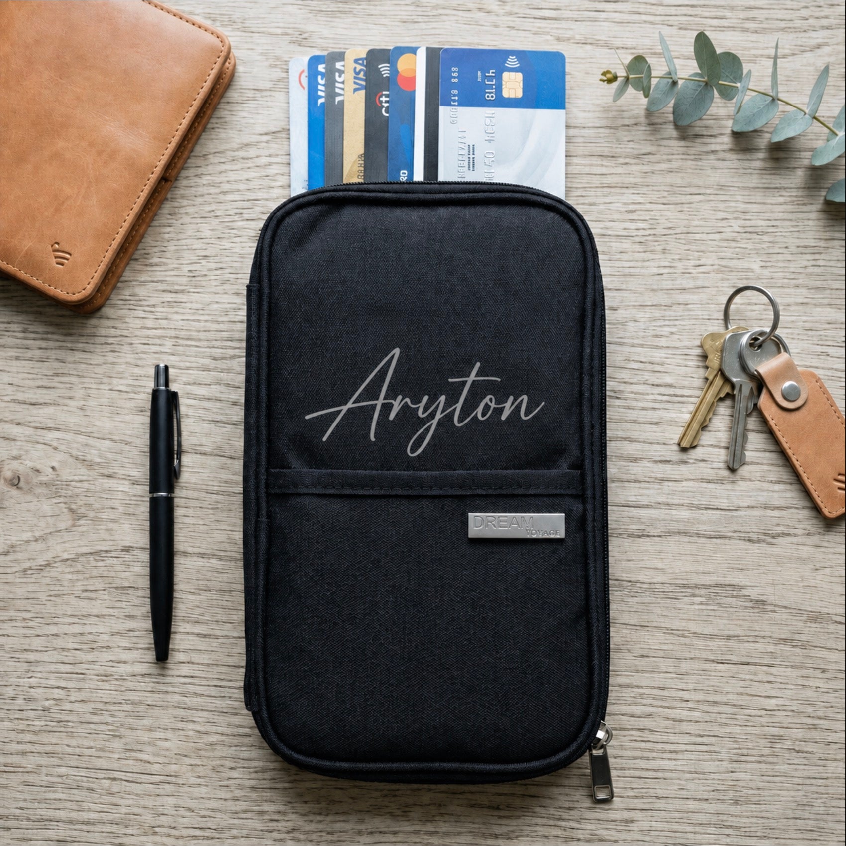 The Voyager Travel Passport & Document Organizer 14cm by 22cm