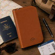 Harvey Makin Passport & Travel Document Holder – Tan