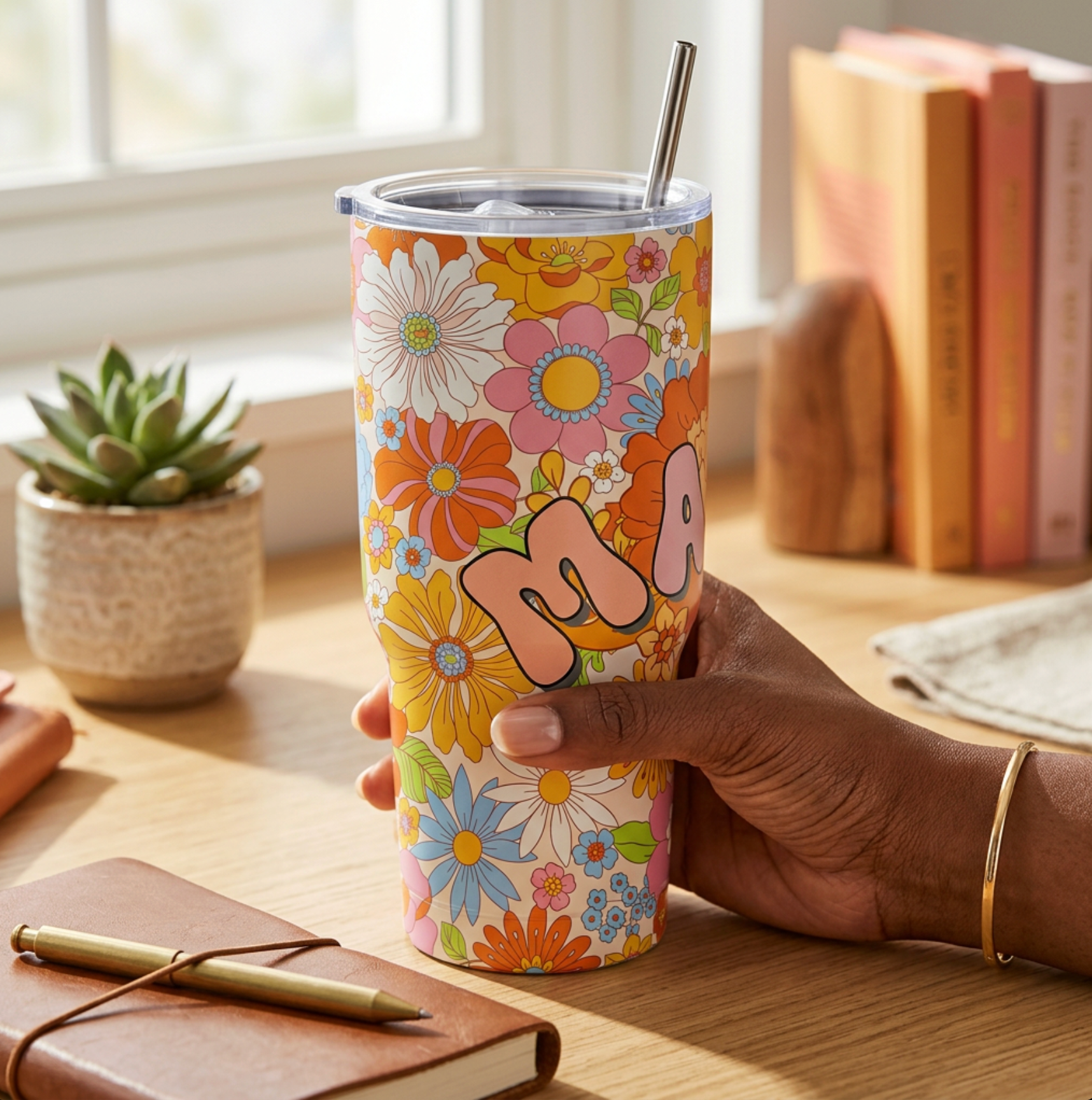 MAMA 30 oz Stainless Steel Vacuum Tumbler