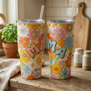 MAMA 30 oz Stainless Steel Vacuum Tumbler