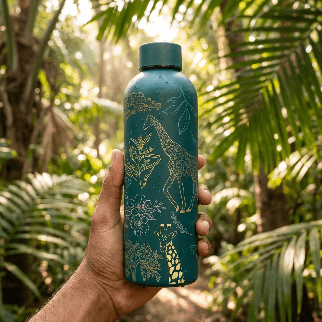 The Art Carte Insulated Bottle - 500ml Green Edition