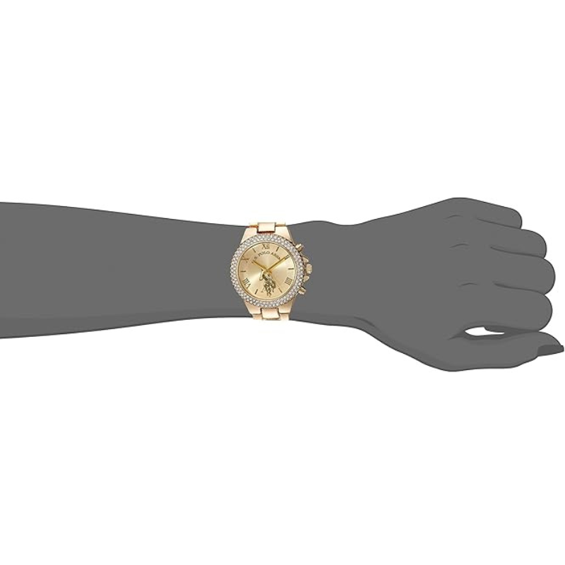 U.S. Polo Assn. Women's Gold-Tone Analog Quartz Watch