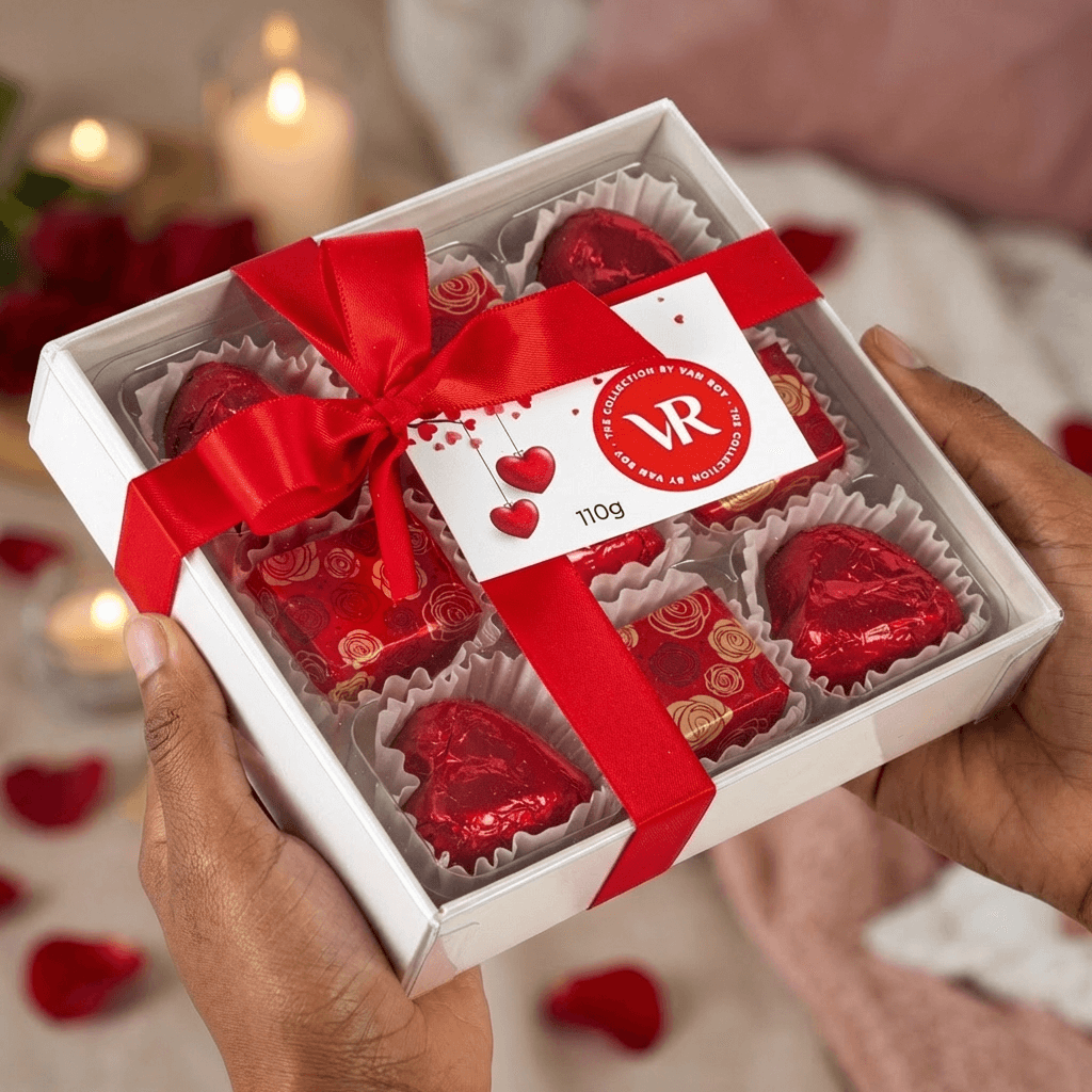 Van Roy Red Heart Chocolate Gift Box (110g)