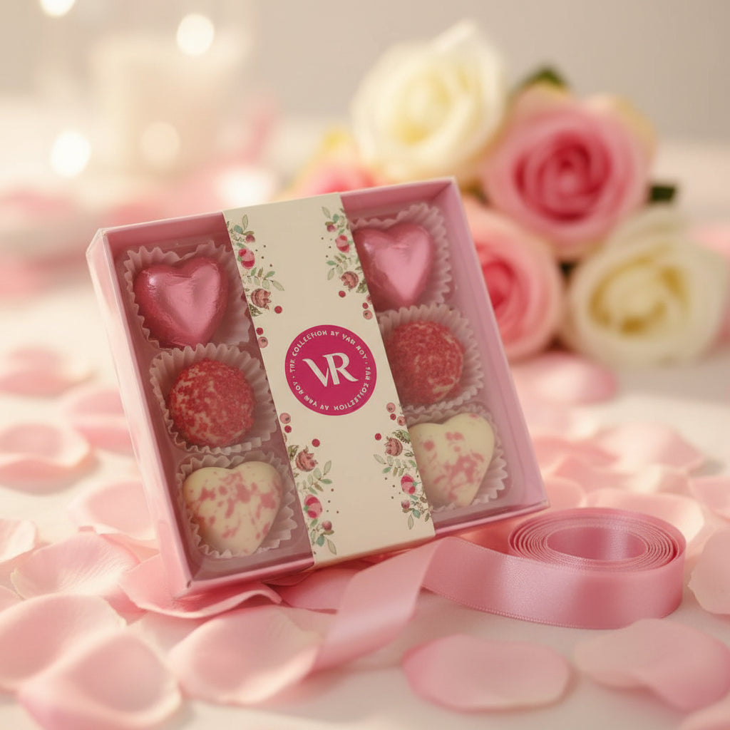 Van Roy Milk & White Assorted Chocolates – 105 g Premium Gift Box