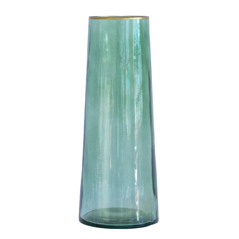Smooth Conical European Glass Vase