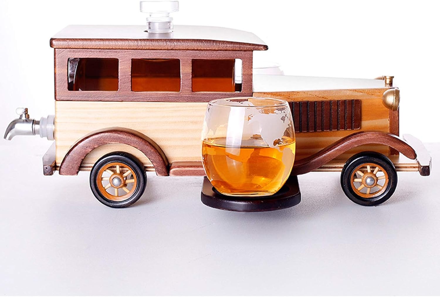 Vintage Car Decanter Set