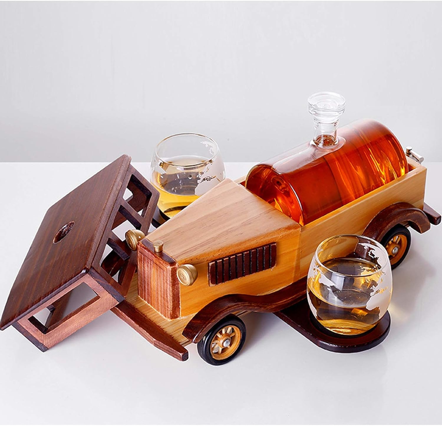 Vintage Car Decanter Set