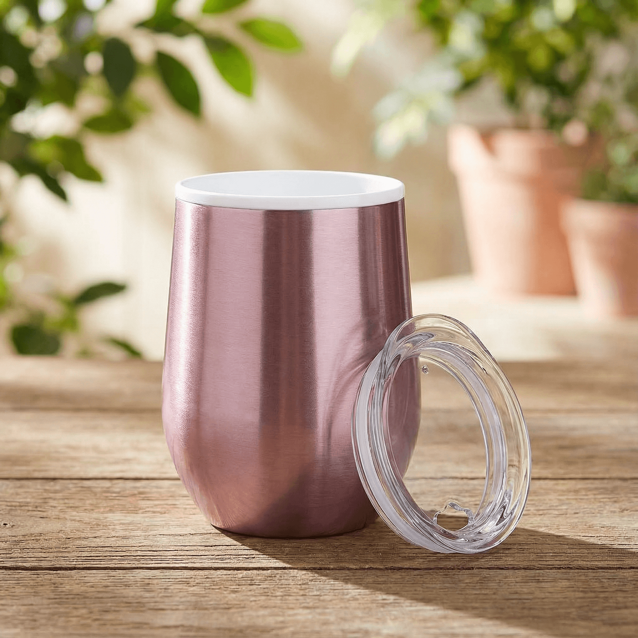 Serendipio Vogue Stainless Steel Insulated Tumbler – 12oz (350ml) | Double-Wall Travel Coffee Cup with Lid