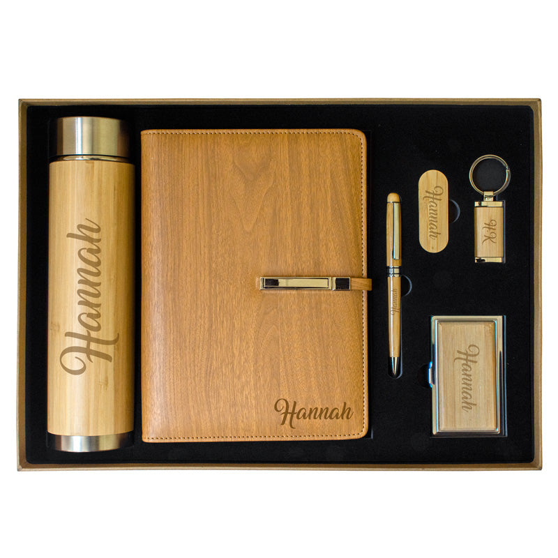 Personalised Wooden Business Set