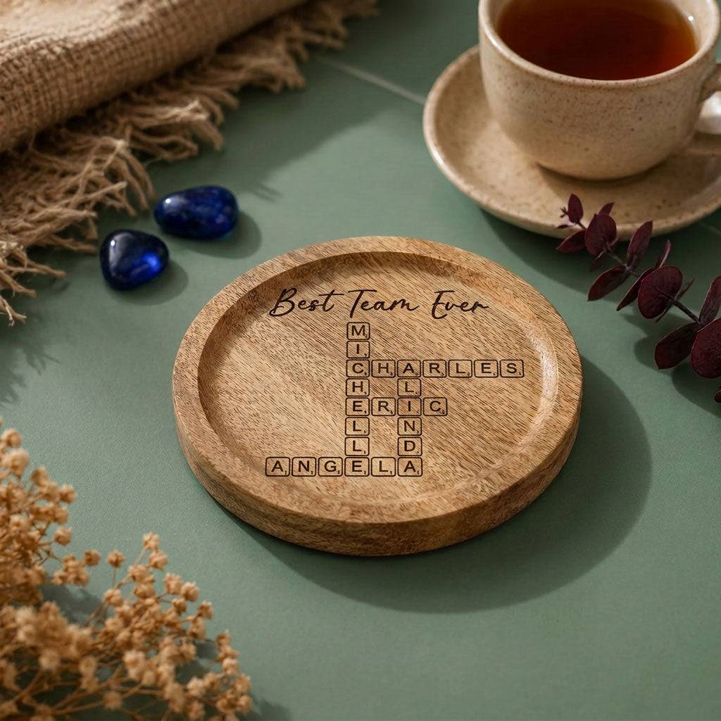 Acacia Wood Coaster-Set of 2