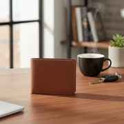 Vintage Rugged PU Leather Wallet – 11.5 × 9.5 cm