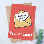 Best Of Luck A5 Success Card