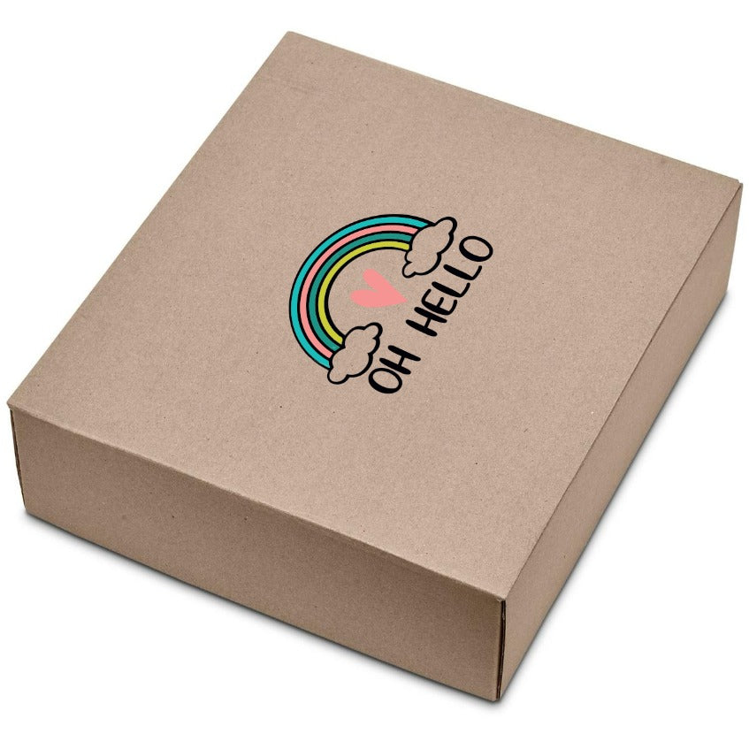 Kraft Brown Gift Box - New Baby