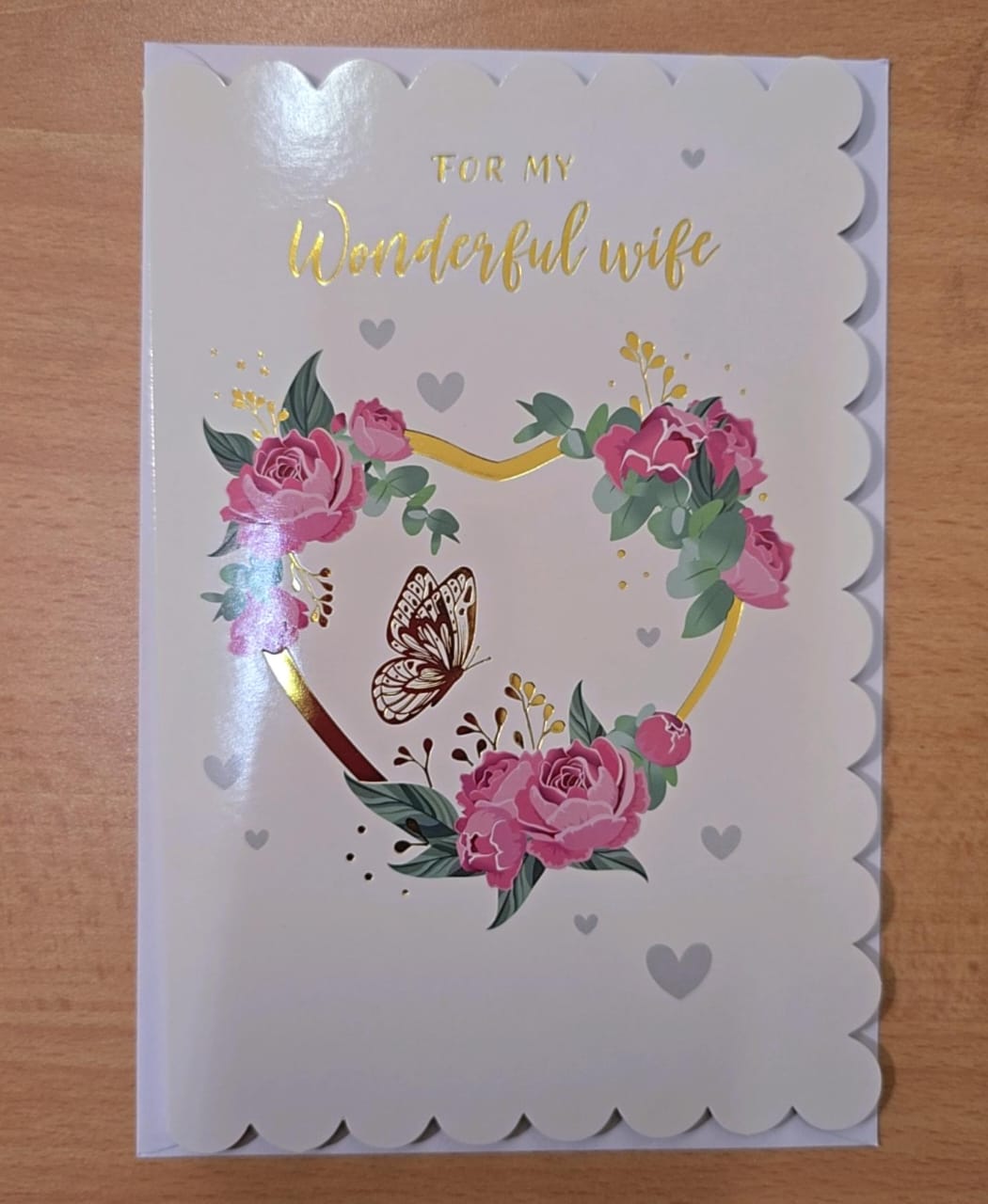 Floral Wonderful Wife Card