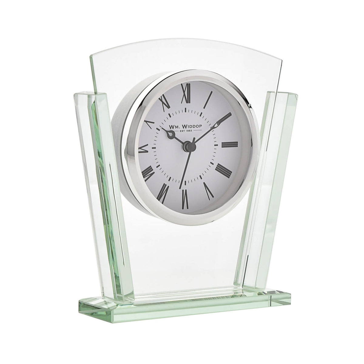 Widdop 2 Layered Silver Bezel Glass Mantel
