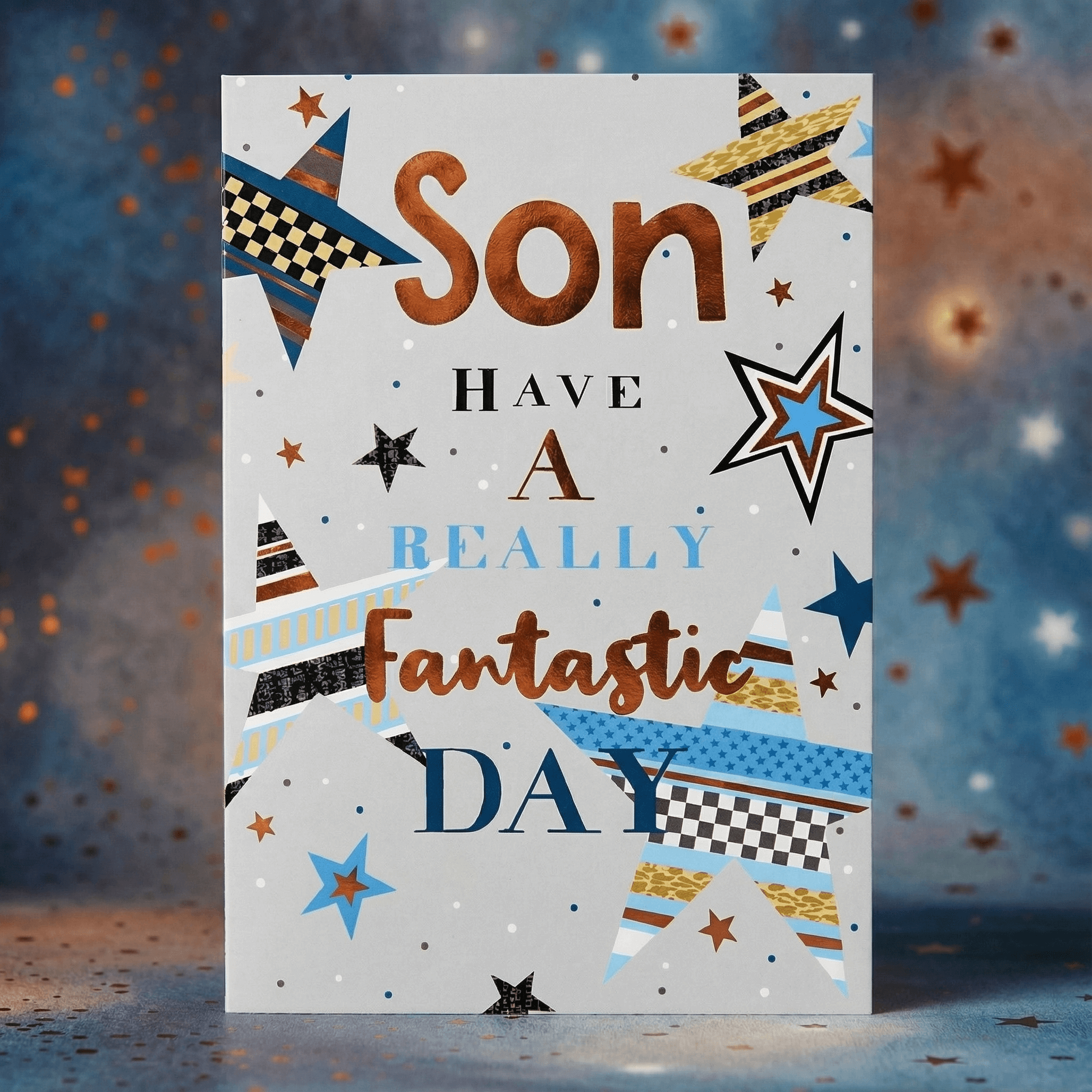 For a Wonderful Son – Fantastic Celebration Card