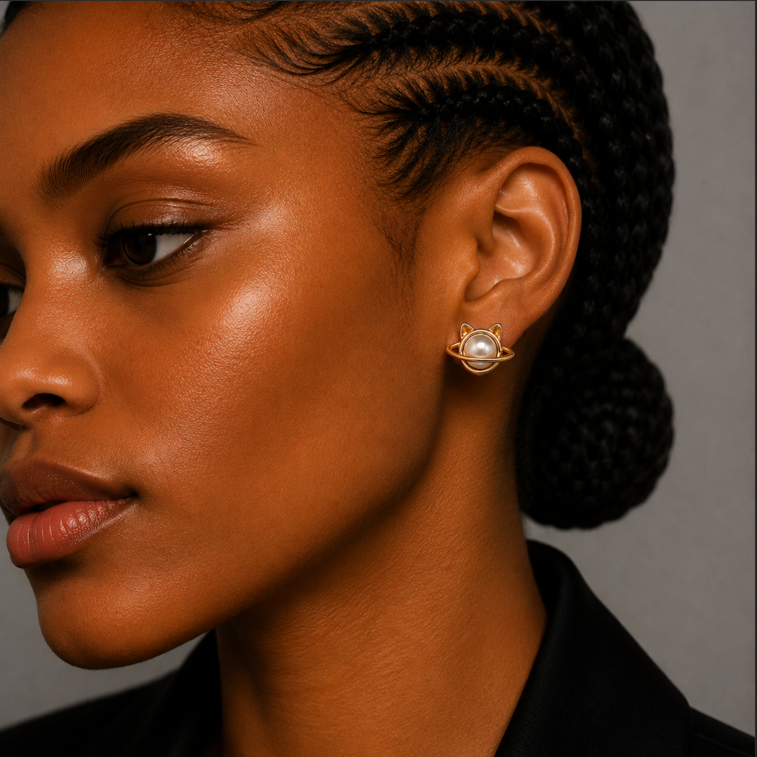 Crystal Trio Earring Set – Celestial & Pearl