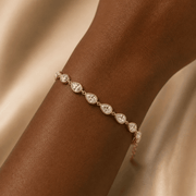 The Phoebe Bracelet – 18k Gold Plated – Clear