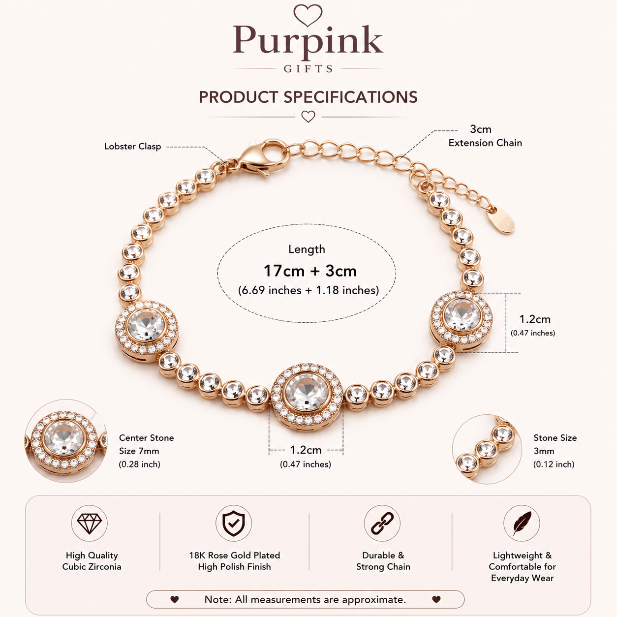 The Xena Bracelet – 18k Gold Plated