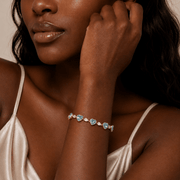 The Tessa Bracelet – 18k Gold Plated – Aqua