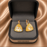 Geometric Triangle Swarovski Earrings – Classic