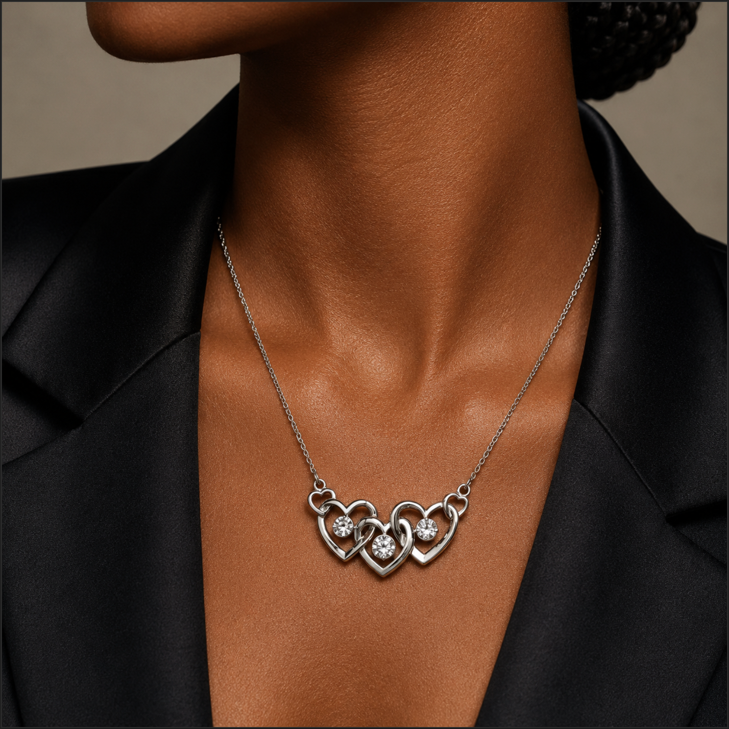 The Trinity Necklace model