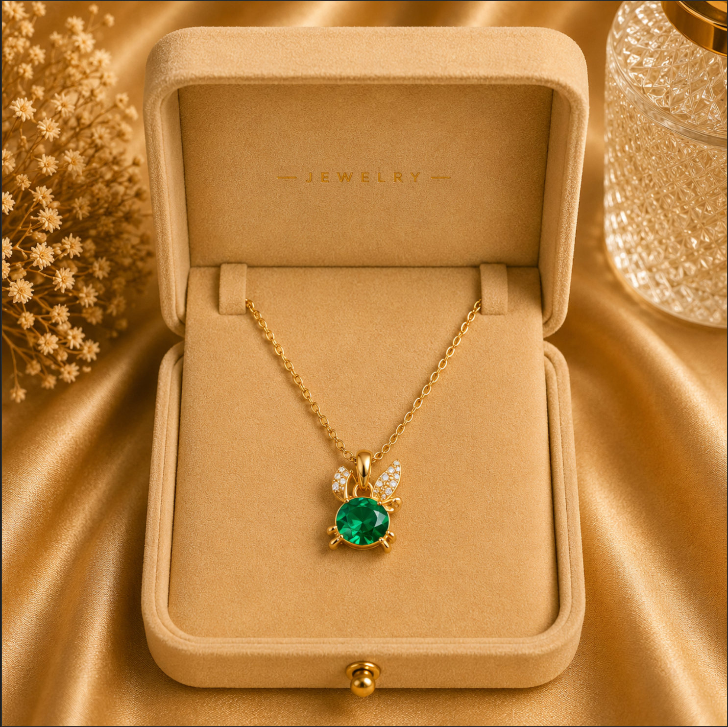 The Bree Necklace 18k Gold Plated Bunny