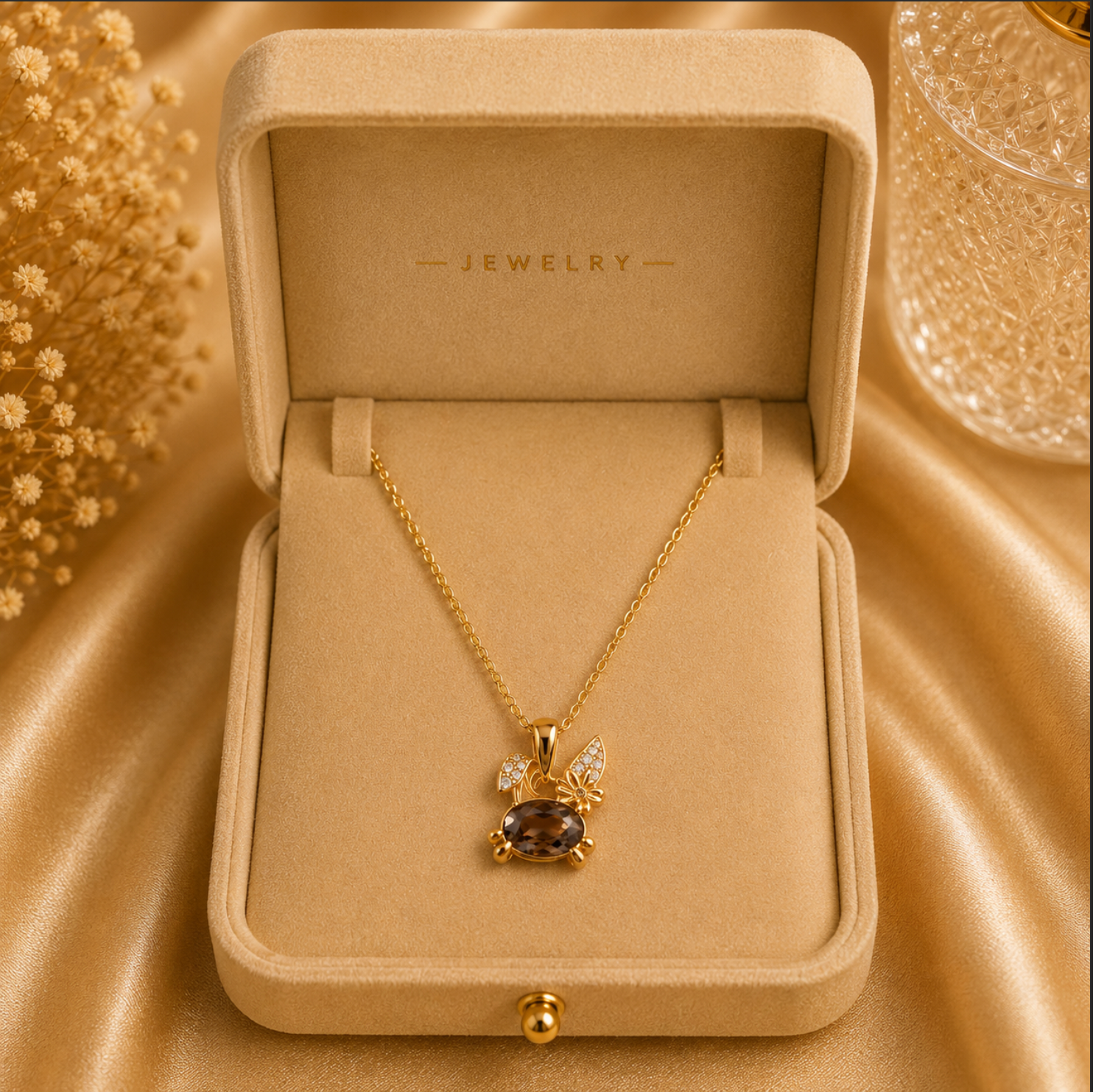 The Bree Necklace 18k Gold Plated Bunny