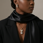 The Bianca Jewellery Set – 18k Gold Plated – Bow Pendant