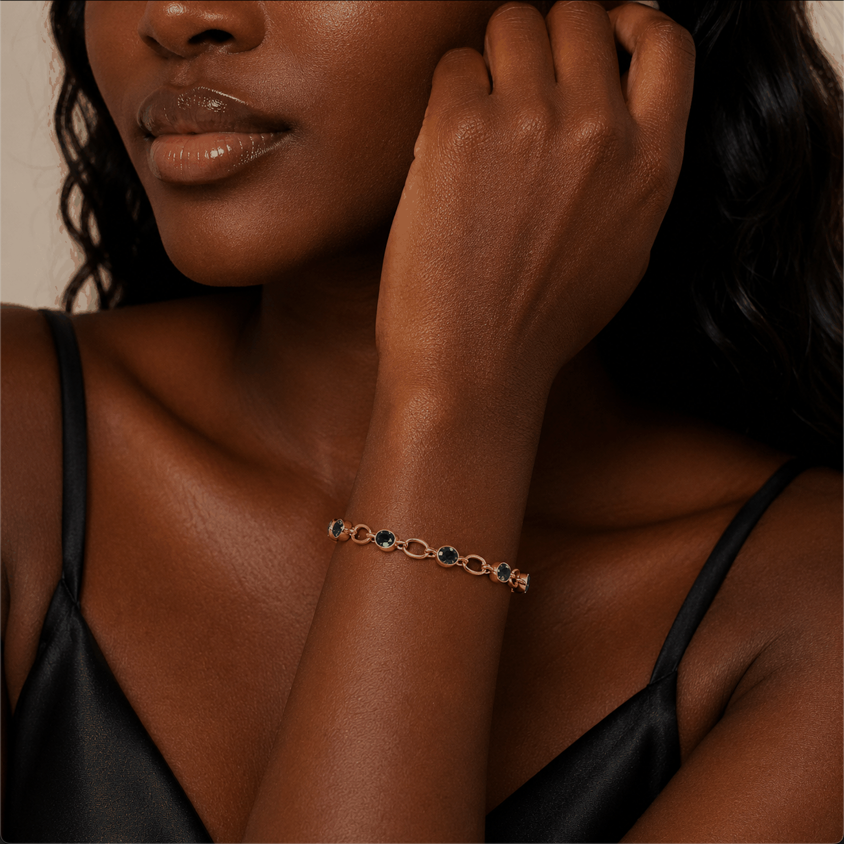 The Uma Bracelet – 18k Gold Plated – Green