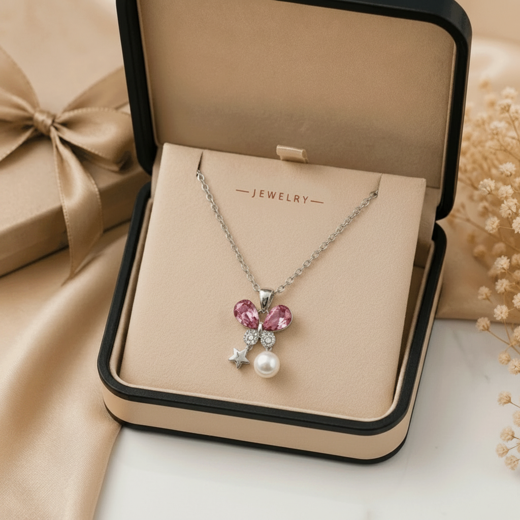 Crystal_Butterfly_Pendant_Necklace_Pink - Box