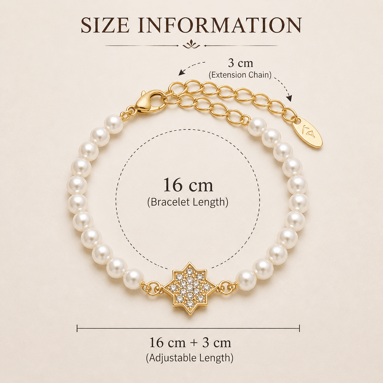 The Naomi Bracelet – Gold Plated – Pearl