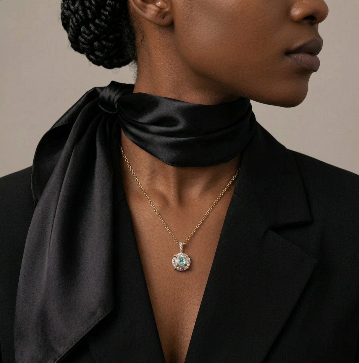 The Luna Necklace – 18k Gold Plated – Crystal Ball