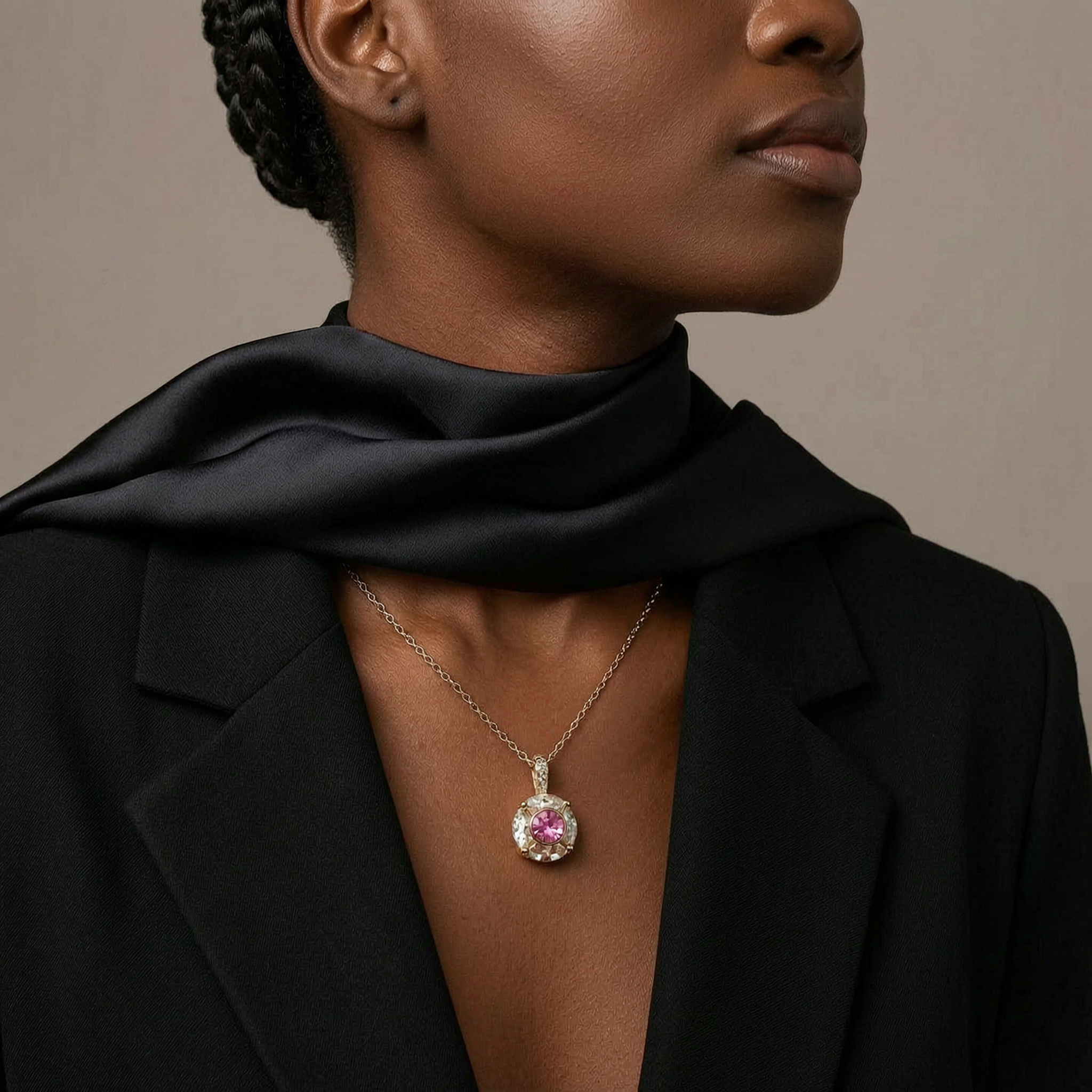 The Luna Necklace – 18k Gold Plated – Crystal Ball