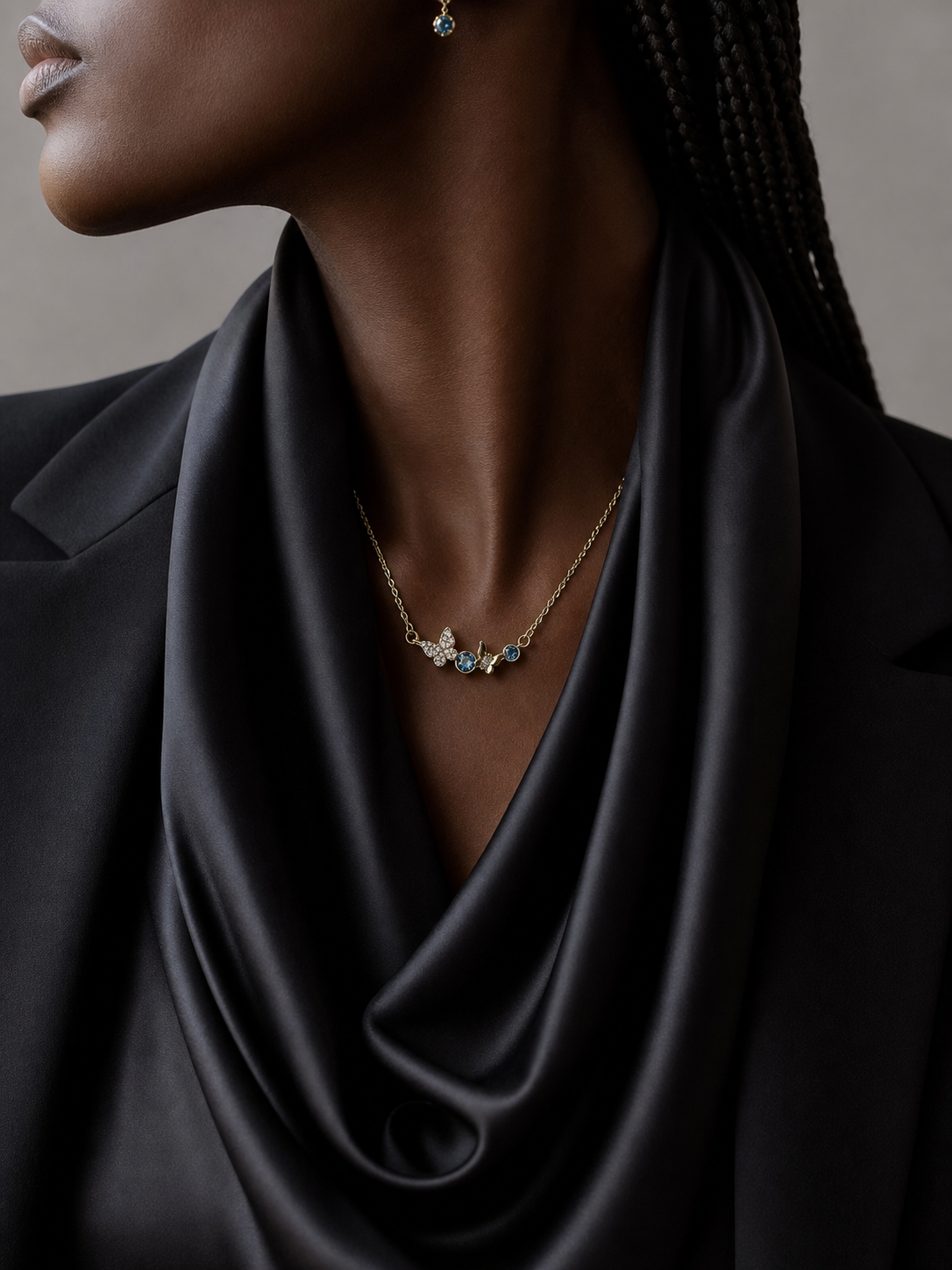 The Zara Necklace – 14k Gold Plated – Butterfly Charms