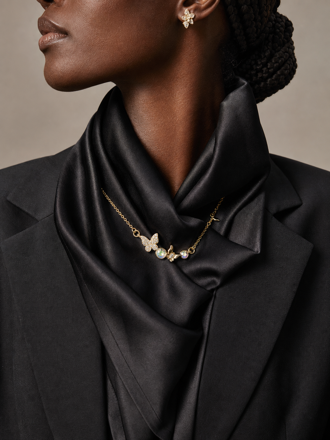 The Zara Necklace – 14k Gold Plated – Butterfly Charms